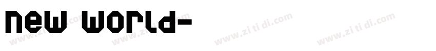 new world字体转换